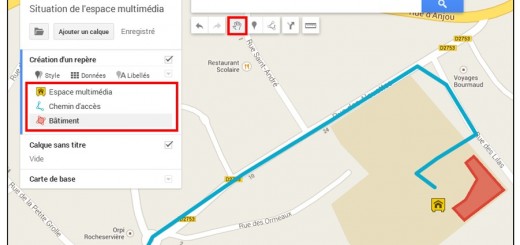 creer une carte personnalisee avec Google Map - apercu de la carte