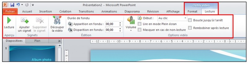 PowerPoint 2010 - objets graphiques et effets d animation - inserer un objet video