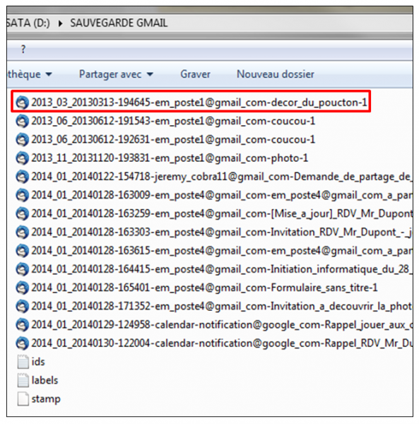 06 - Sauvegarder sa messagerie Gmail avec Gmail Backup - consulter ses mail sur son ordinateur