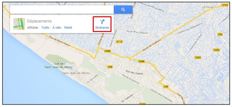 creer un trajet a velo avec Google Map - creer un itineraire
