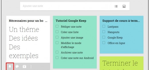 Prendre des notes avec Google Keep - definir un rappel
