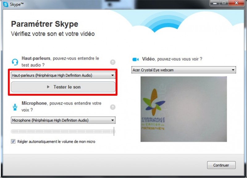 12 - Skype communiquez gratuitement avec vos contacts - parametrer skype verifier son et video