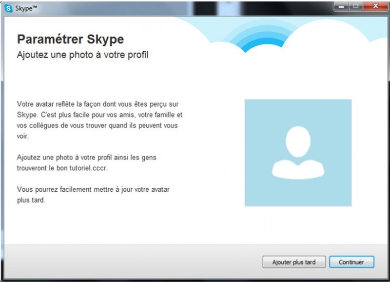 13 - Skype communiquez gratuitement avec vos contacts - parametrer skype ajouter une photo