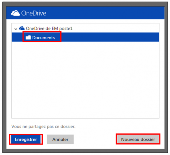 decouverte du traitement de texte Word Online - classer le document dans OneDrive