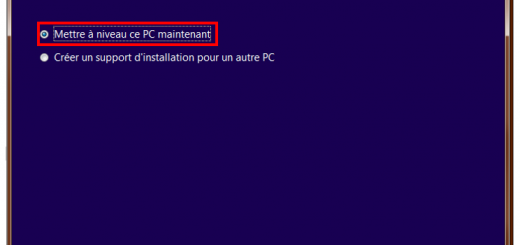 Créer un support d’installation Windows 10 - Mise à niveau immédiate