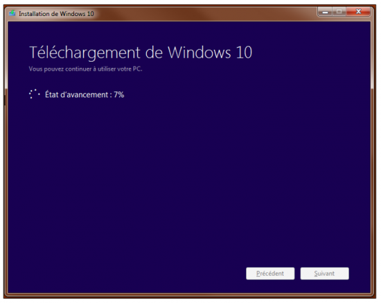 Créer un support d’installation Windows 10 - Téléchargement de Windows 10