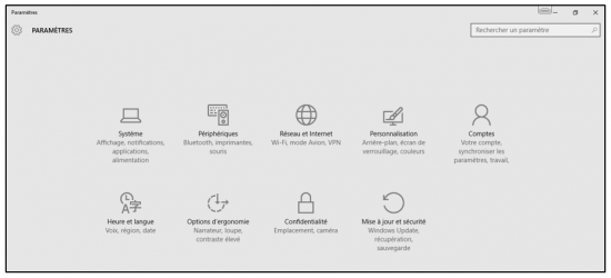 Les principales nouveautés de Windows 10 - La gestion des paramètres