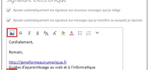 Ajouter une image à la signature électronique