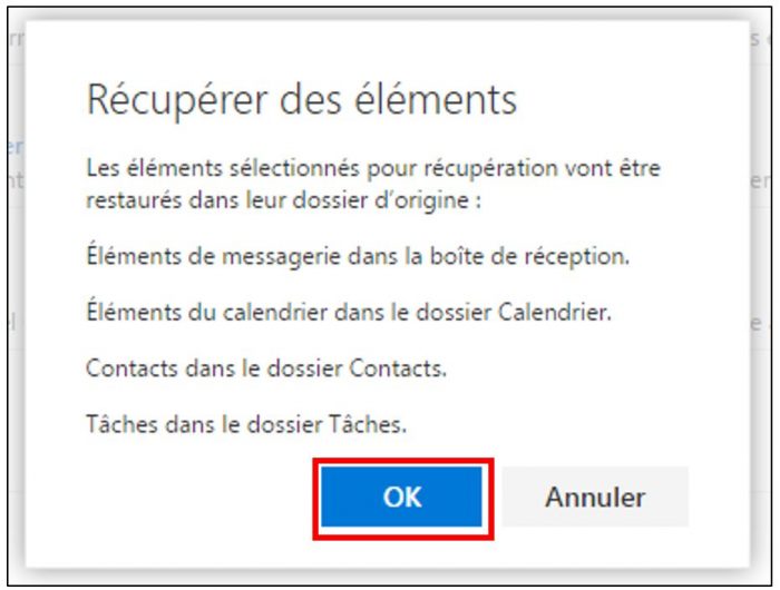Valider la récupération des messages