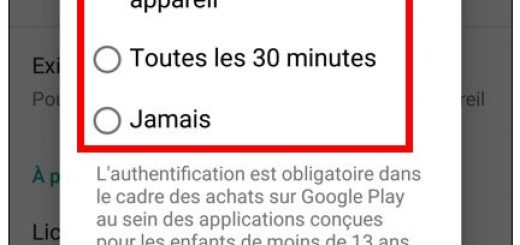 Sélectionner un mode d'authentification
