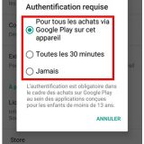 Sélectionner un mode d'authentification