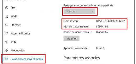 Activer le point d'accès sans fil