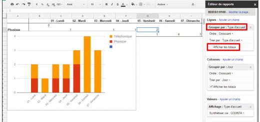 Supprimer les totaux d'un graphique