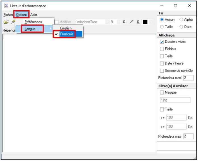 Paramétrer le logiciel