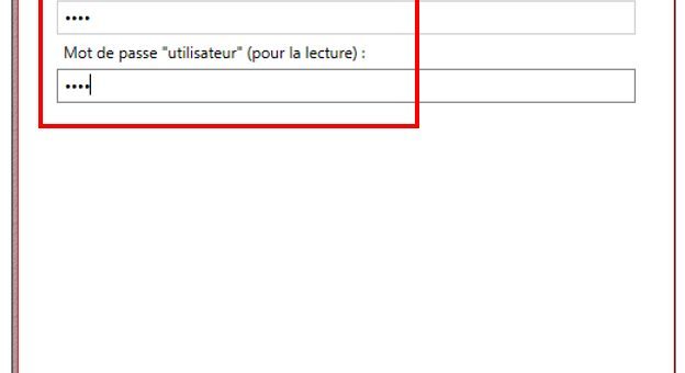 Définir un mot de passe