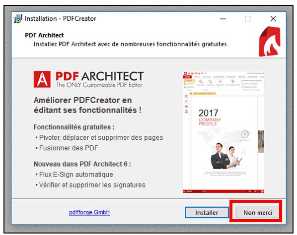 Installer PDF Creator