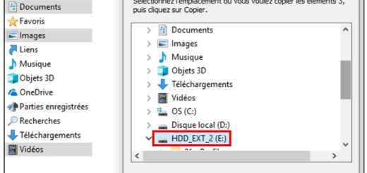 Choix du lecteur de transfert