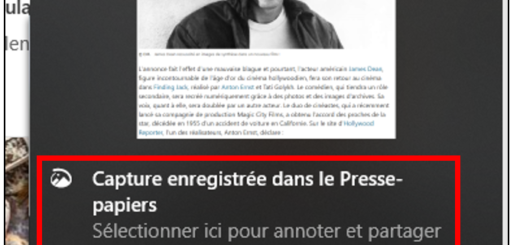 Ouvrir l'utilitaire capture d’écran