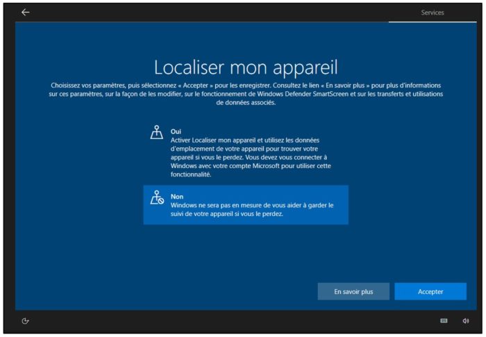 Paramétrage des données de localisation