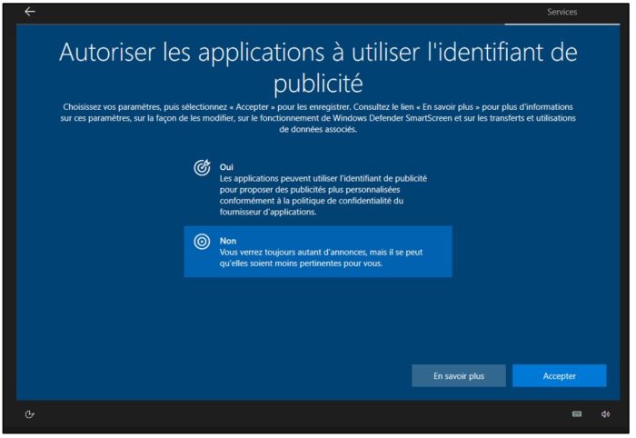 Paramétrage des données publicitaires